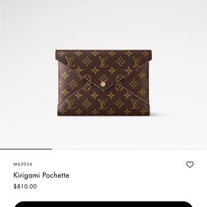 Louis Vuitton Monogram Kirigami Pochette in Brown and Gold